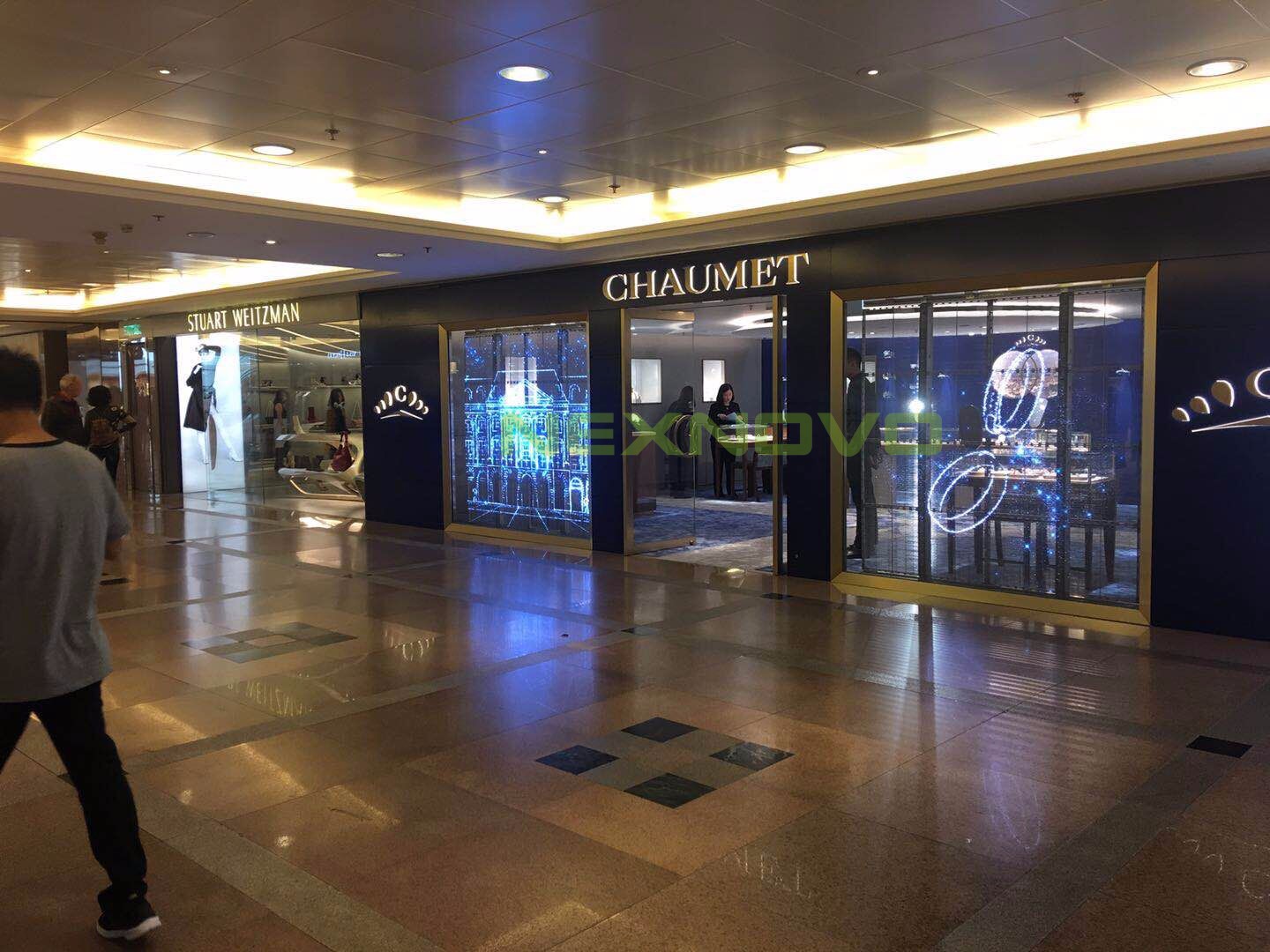 香港Chaumet珠寶店透明LED顯示屏項(xiàng)目(圖1)