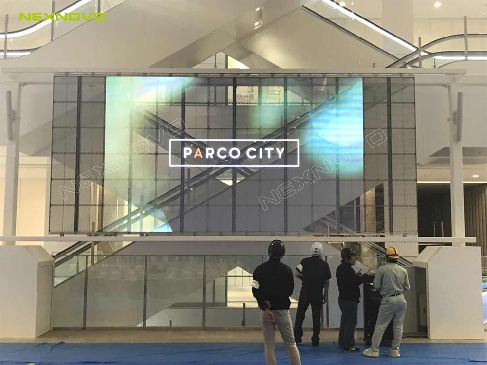 日本沖繩PARCO CITY商場LED透明屏項目(圖2)