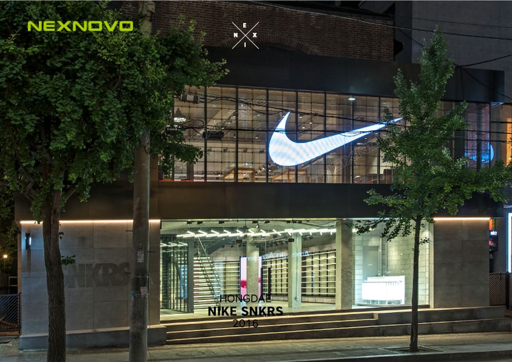 韓國NIKE旗艦店透明LED顯示屏項目(圖5)